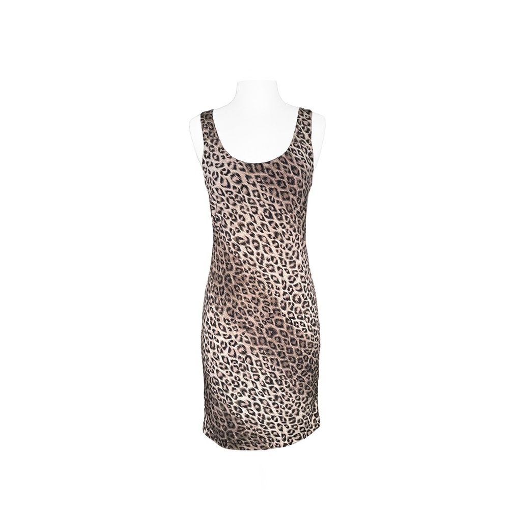 Animal Print Satin Midi Dress - Picture 3 of 6